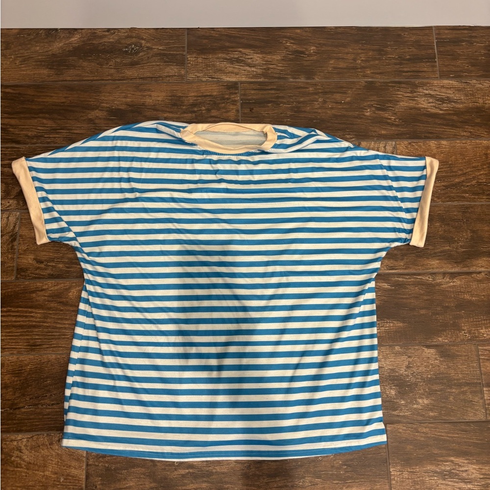 Blue and White Striped shirt